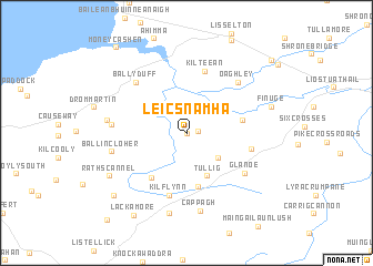 map of Leic Snámha