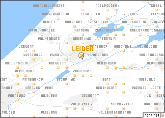 map of Leiden