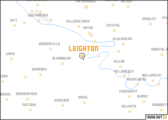 map of Leighton