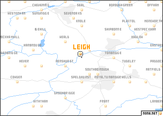 map of Leigh