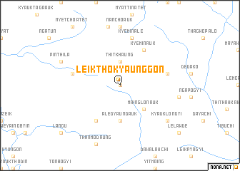 map of Leiktho Kyaunggon