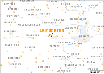 map of Leingarten