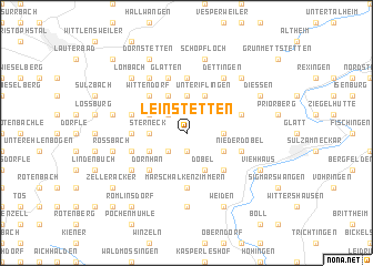 map of Leinstetten