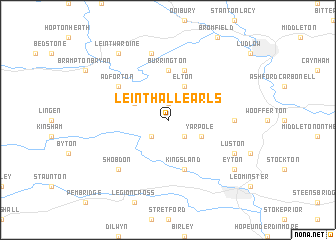 map of Leinthall Earls
