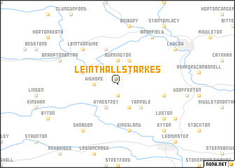 map of Leinthall Starkes