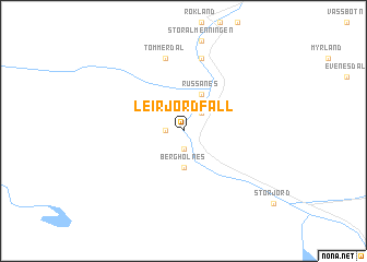 map of Leirjordfall