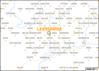 map of Leiro Grande