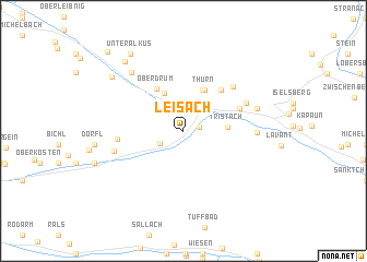 map of Leisach