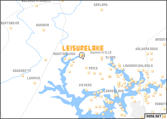 map of Leisure Lake