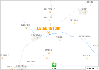 map of Leisure Town