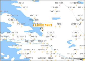 map of Leivonmäki