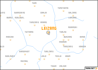 map of Leizang