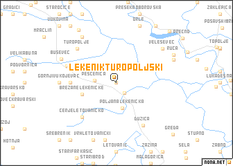 map of Lekenik Turopoljski