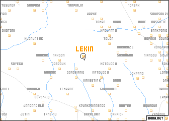 map of Lékin