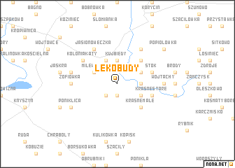 map of Łękobudy