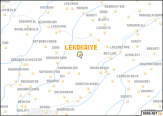 map of Lekokaiye
