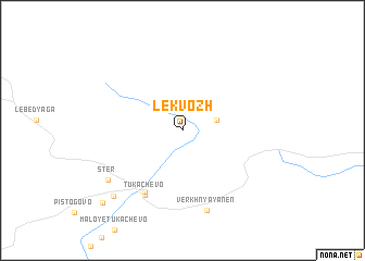 map of Lëkvozh