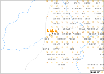 map of Lele