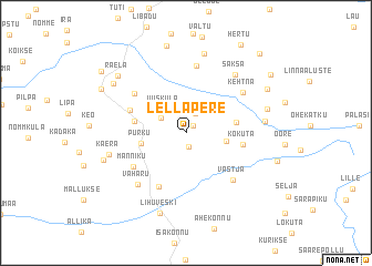 map of Lellapere