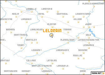 map of Le Lorain