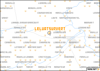 map of Le Luat-sur-Vert