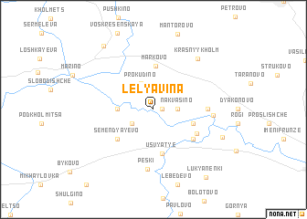 map of Lelyavina