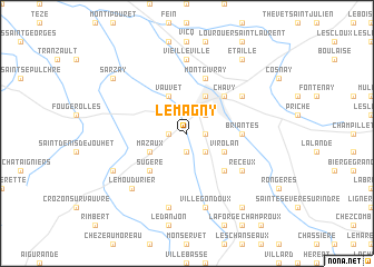 map of Le Magny