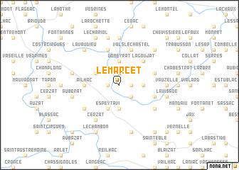 map of Le Marcet