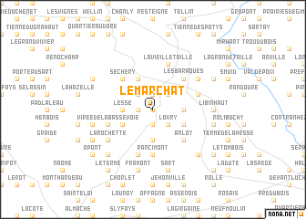 map of Le Marchat