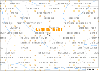 map of Le Marembert