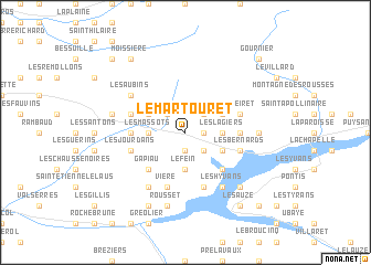 map of Le Martouret