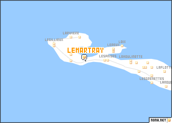 map of Le Martray