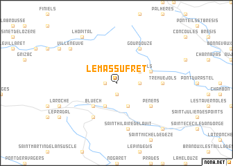 map of Le Massufret