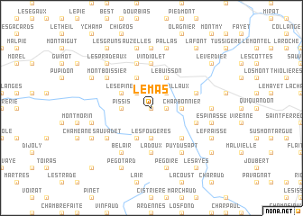 map of Le Mas