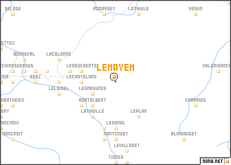 map of Le Mayem