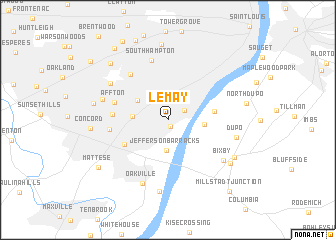 map of Lemay