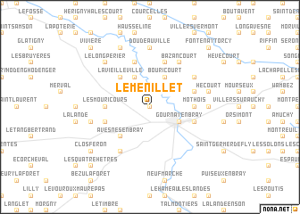 map of Le Menillet