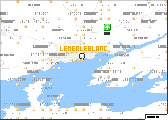 map of Le Merle Blanc