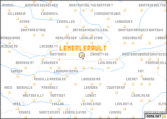 map of Le Merlerault