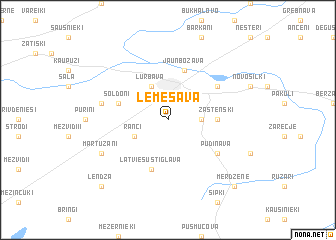 map of Lemešava