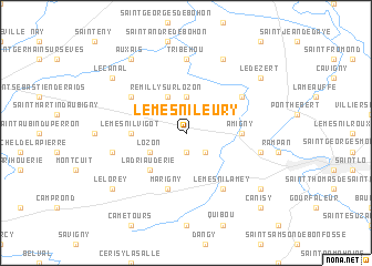 map of Le Mesnil-Eury