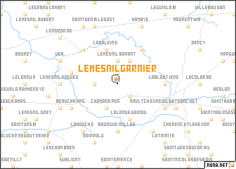 map of Le Mesnil-Garnier