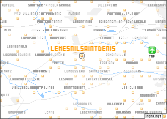 map of Le Mesnil-Saint-Denis
