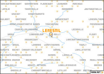 map of Le Mesnil