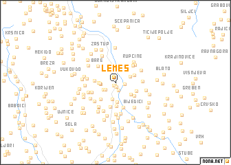 map of (( Lemeš ))