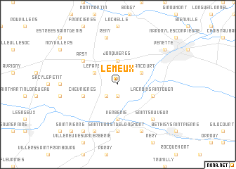 map of Le Meux