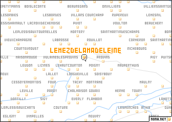 map of Le Mez-de-la-Madeleine