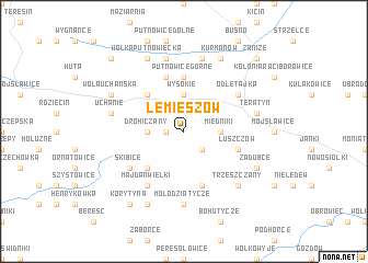 map of Lemieszów