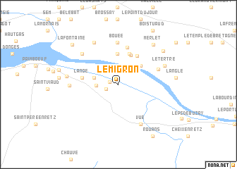 map of Le Migron