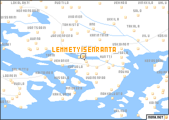 map of Lemmetyisenranta